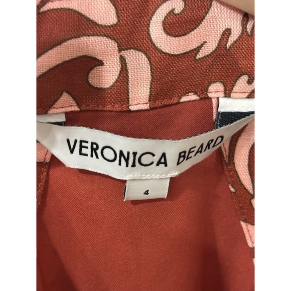 Veronica Beard Beau floral-print linen halter dress 4 - Picture 9 of 9